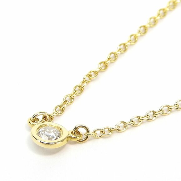 TIFFANY Gold Diamond Necklace - Picture 2 of 4